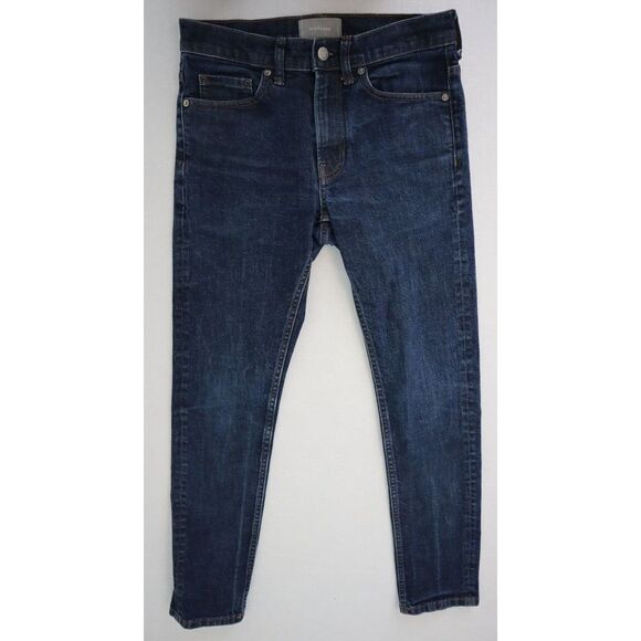 Everlane 139393 Men's Sz 29x30 Blue The Slim Fit Stretch Denim Jeans $98+ - Picture 1 of 9